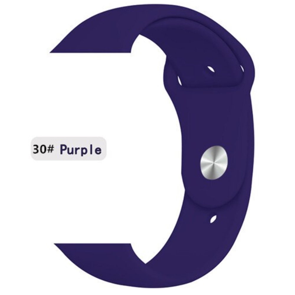 NEW PURPLE Silicone Band For Apple Watch - Picture 1 of 3